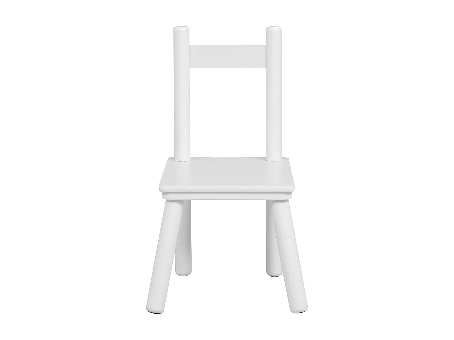 Conjunto infantil Origami, mesa de melamina branca 50x43,5x50cm + 2 cadeiras 26x51x28cm