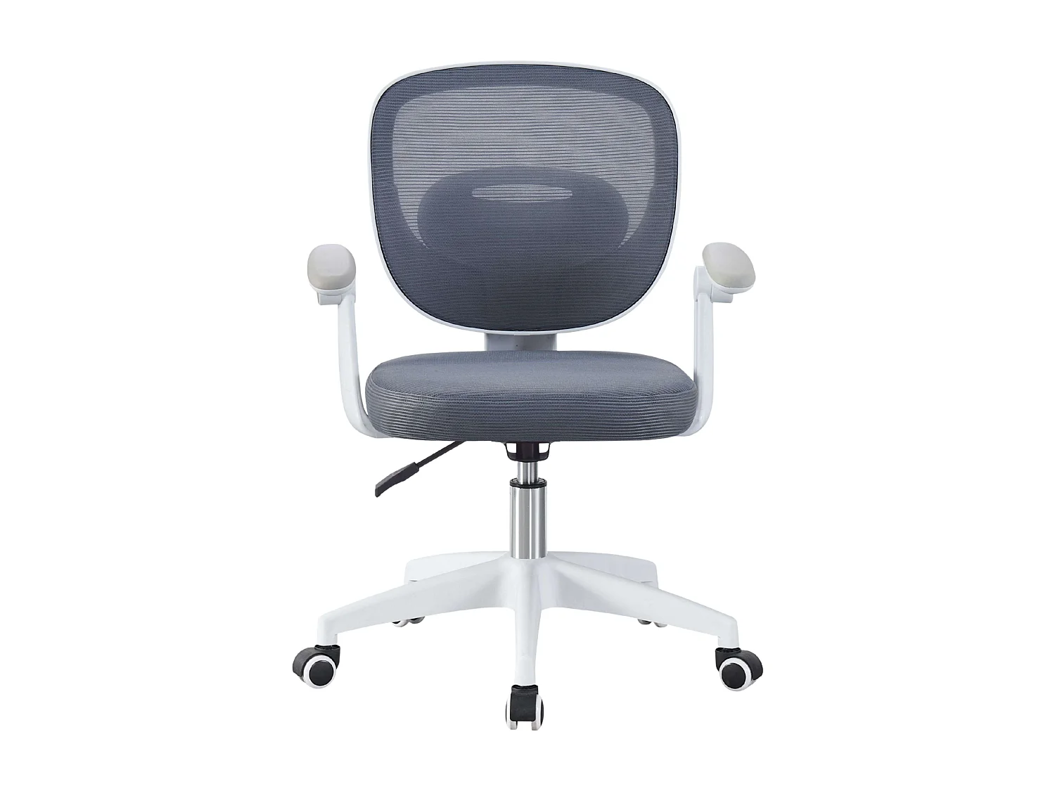 Cadeira de escritório juvenil Blaki na cor cinza, 82x59x48 cm