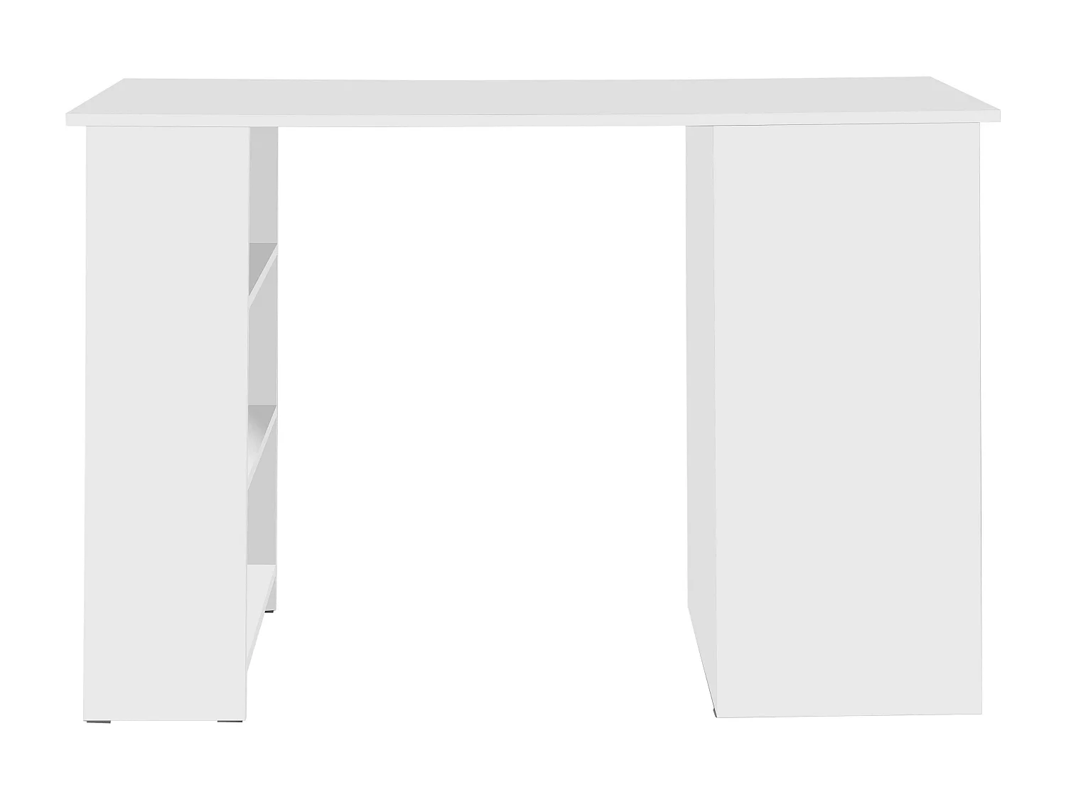 Escritorio Jobbi melamina 3 cajones y 3 estantes blanco 75x115x49 cm