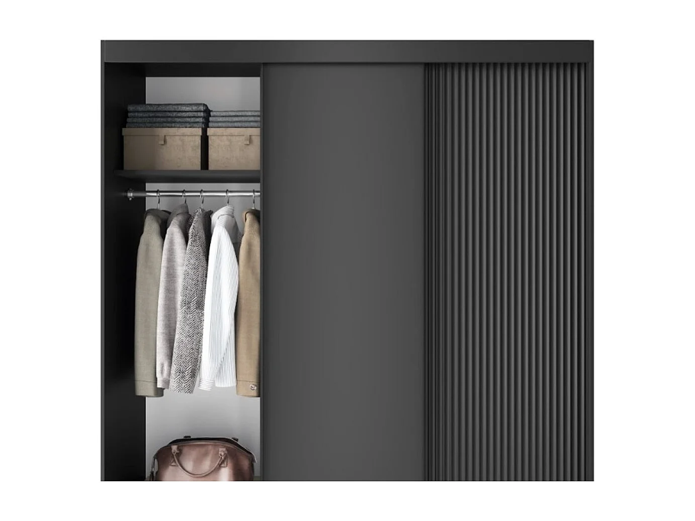 Penderie Nero Basic XL (180cm)/Noir