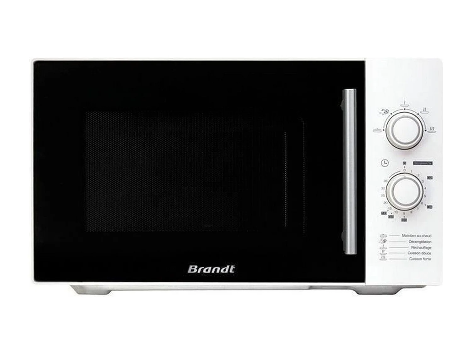 Microonde monofunzione BRANDT 26L bianco 900W 5 potenze piatto girevole 32 cm