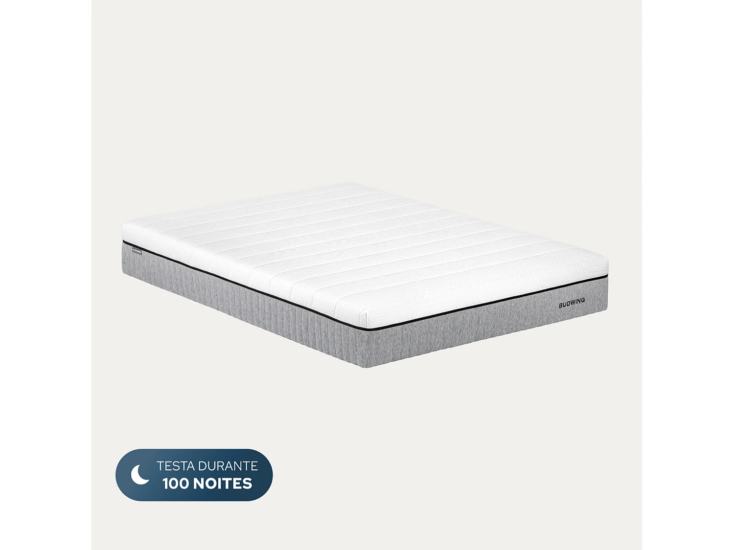 BUDWING Matelas Ergopressure 160x200 cm avec Mousse à Mémoire de Forme Profilée à Haute Densité avec Zonage