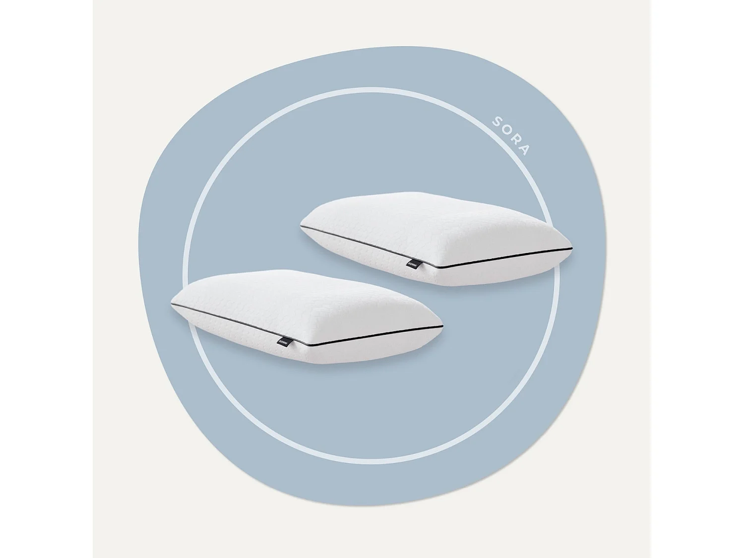 Pack de 2 Almofadas SORA – Altura e Firmeza Ajustáveis para Sono Personalizado