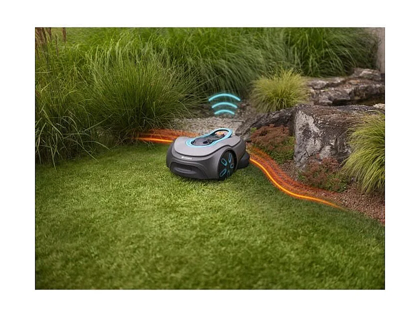 Tondeuse robot - GARDENA - Smart SILENO Free 1500 - Sans câbles périphériques - Surface 1500 m² - Inclus smart Gateway