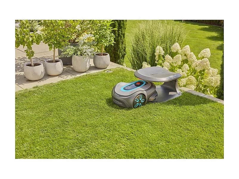 Tondeuse robot - GARDENA - Smart SILENO max 1500 - Surface 1500 m² - DuoConnect - Bluetooth - Tonte des bordures