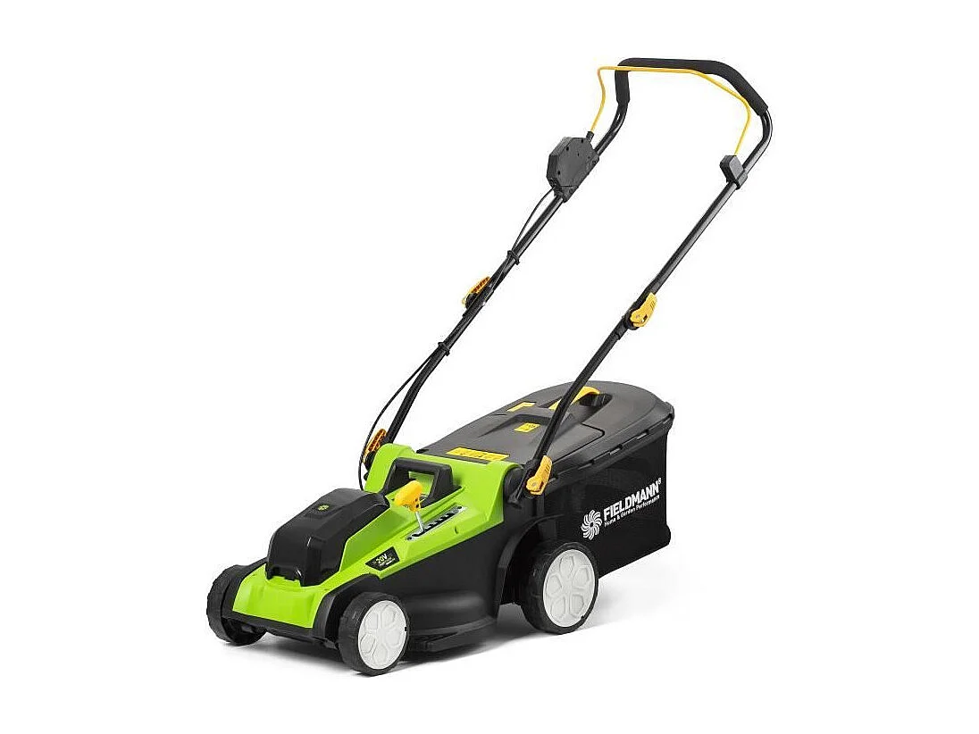 Tondeuse sans fil - FIELDMANN - 20V - Coupe 37 cm - Hauteur max 75 mm - Batterie et chargeur non inclus