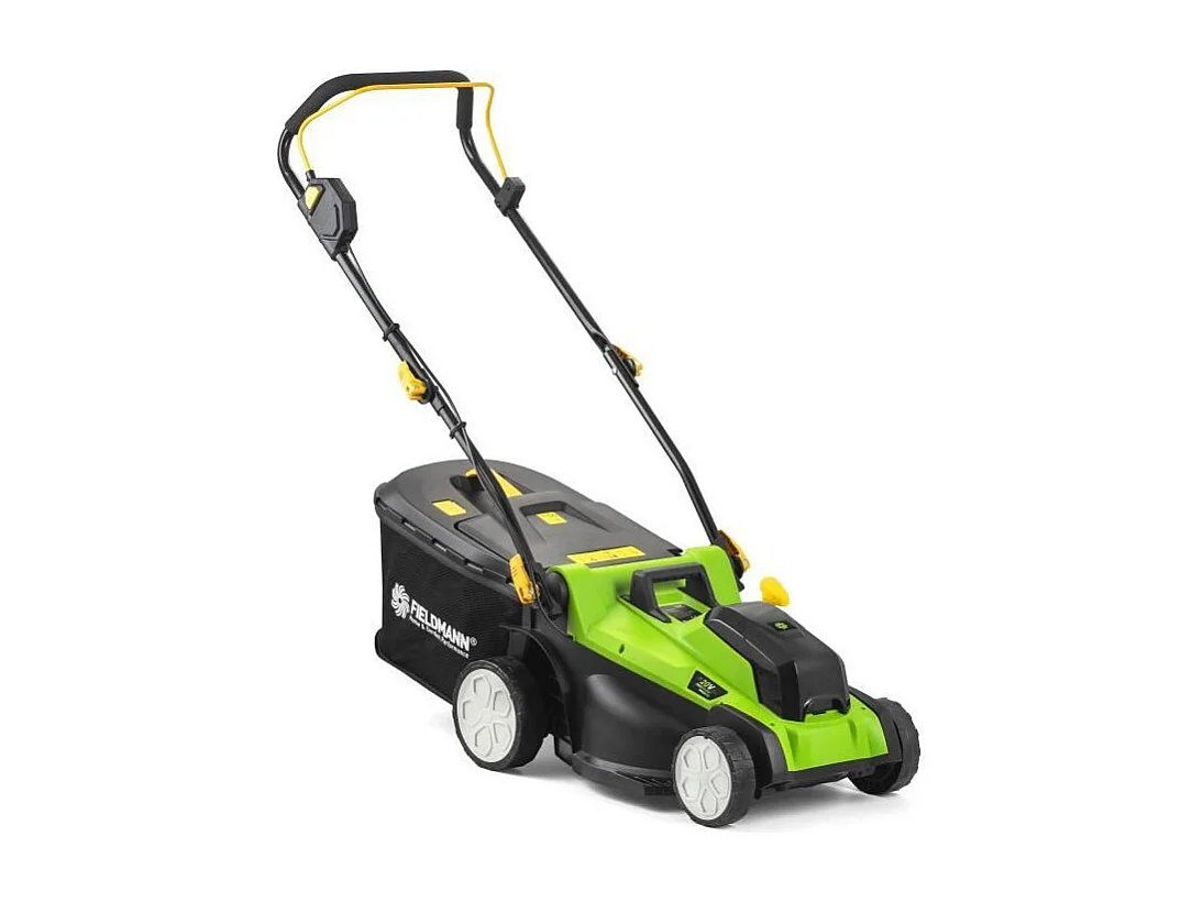 Tondeuse sans fil - FIELDMANN - 20V - Coupe 37 cm - Hauteur max 75 mm - Batterie et chargeur non inclus
