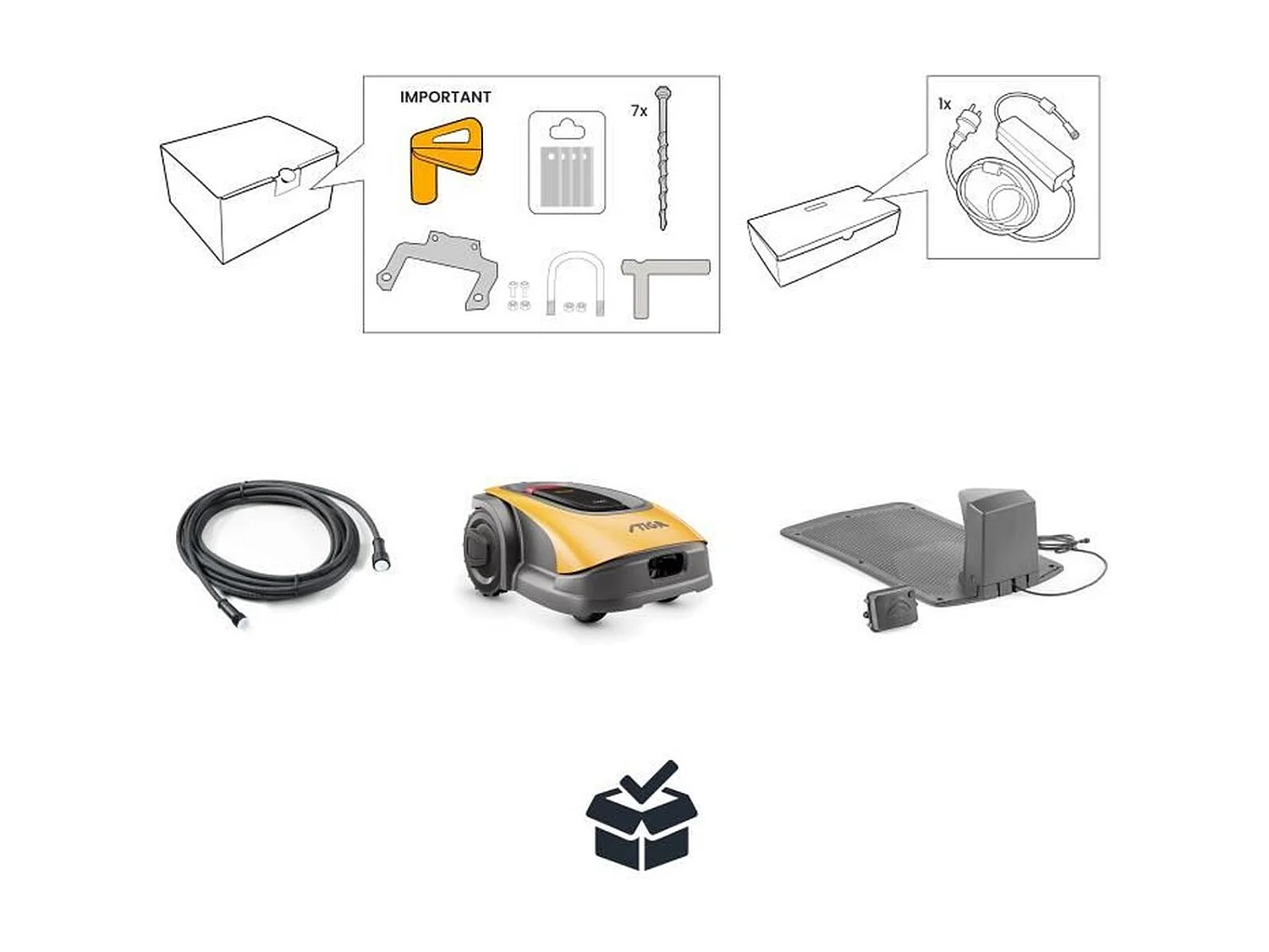 Tondeuse robot sans fil technologie AGS - STIGA - A 500 – 700 m²