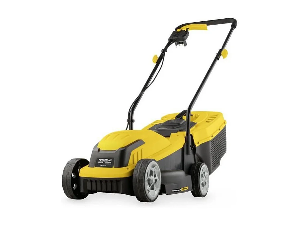 Tondeuse a gazon électrique - POWERPLUS - POWEG62205 - 1300 W - 320 mm Ø - Avec ramassage et éjection arriere