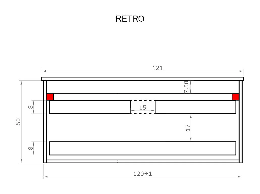Mobile bagno sospeso 120 cm in legno color noce con lavabo, specchio e faretto a led I Made in Italy
