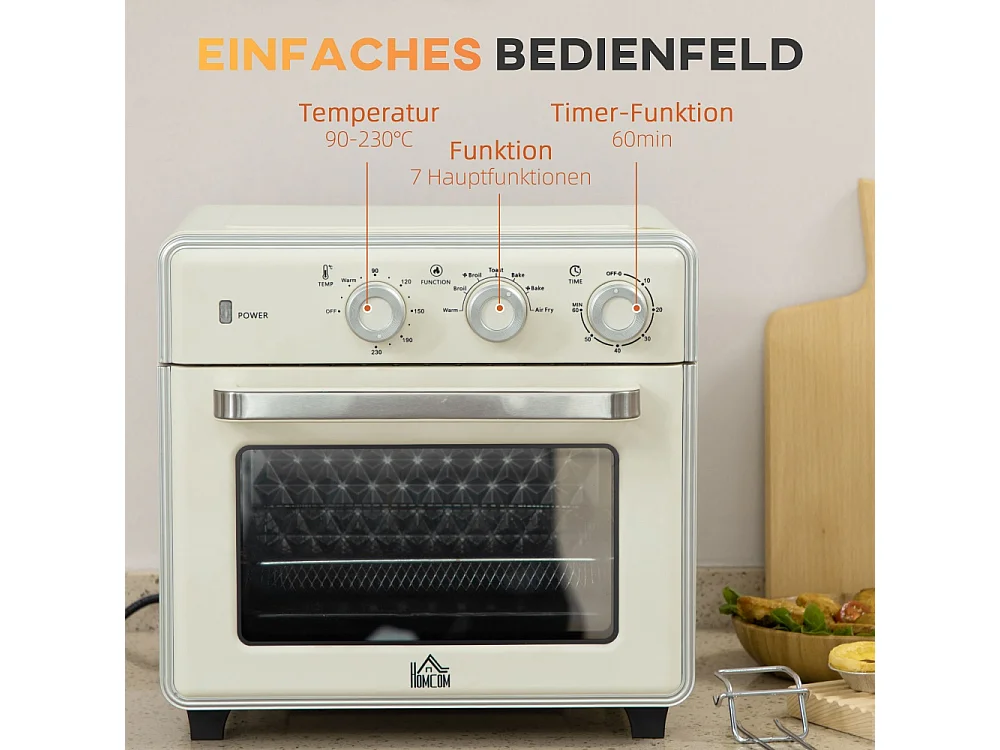 Mini four 5-en-1 capacité de 20 litres