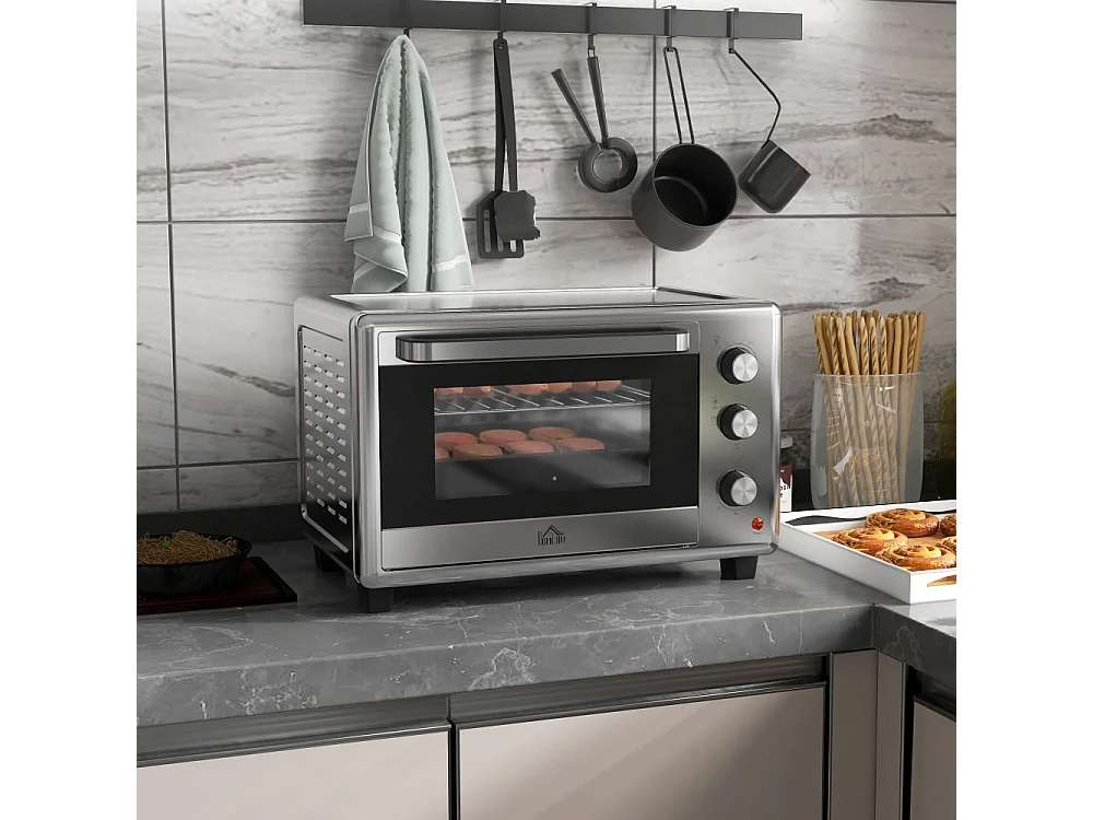 Petit Four Électrique 30L Mini Four Électrique avec 3 Modes de Cuisson