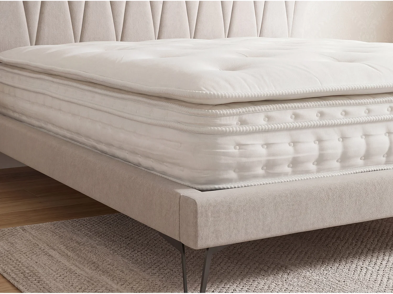 Matelas hybride en latex naturel avec mini ressorts et ressorts ensachés 7 zones 180x200 7232 ANGEL CERDA