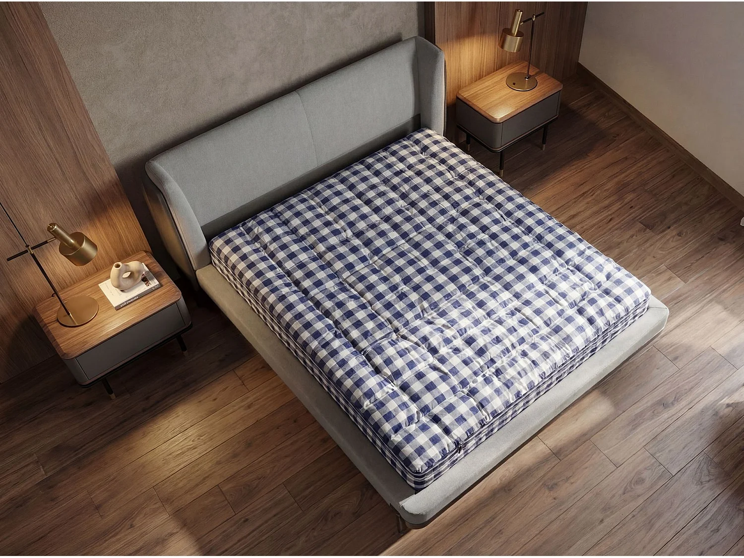 Matelas hybride en latex naturel avec mini ressorts ensachés Cooltex 180x200 7234 ANGEL CERDA