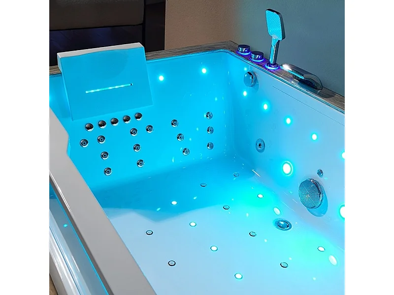Baignoire balneo AQUAVISTA DUO 2 à 4 places ARCHIPEL® 180x120