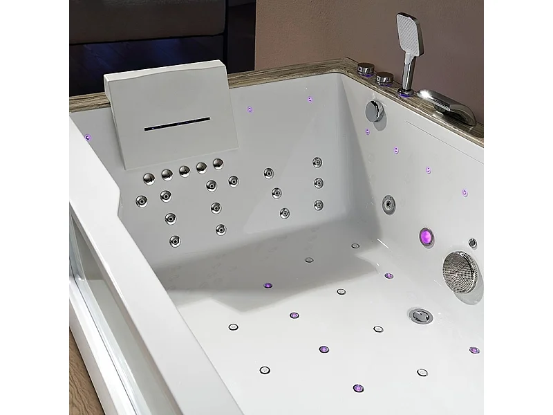 Baignoire balneo AQUAVISTA DUO 2 à 4 places ARCHIPEL® 180x120