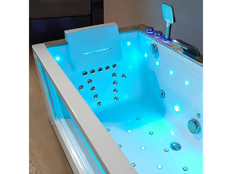 Baignoire balneo AQUAVISTA 180 1 à 2 places ARCHIPEL® 180x90