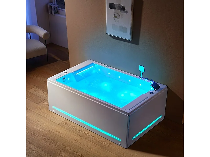 Baignoire balneo BIANCA DUO 2 place ARCHIPEL® 180x120