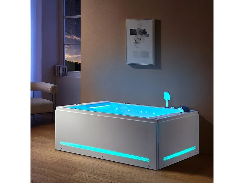 Baignoire balneo BIANCA DUO 2 place ARCHIPEL® 180x120