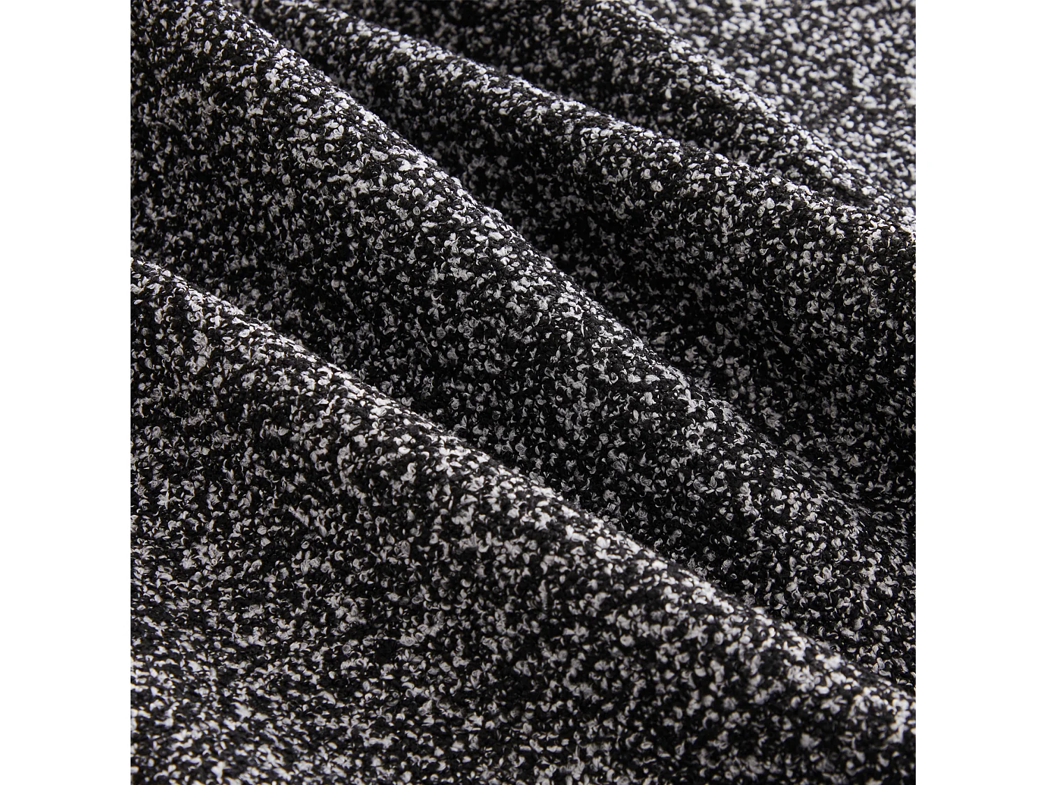 Modulares Sofa aus Chenille - mit Schlaffunktion - kein Zusammenbau erforderlich - veränderbare Form - Schwarz