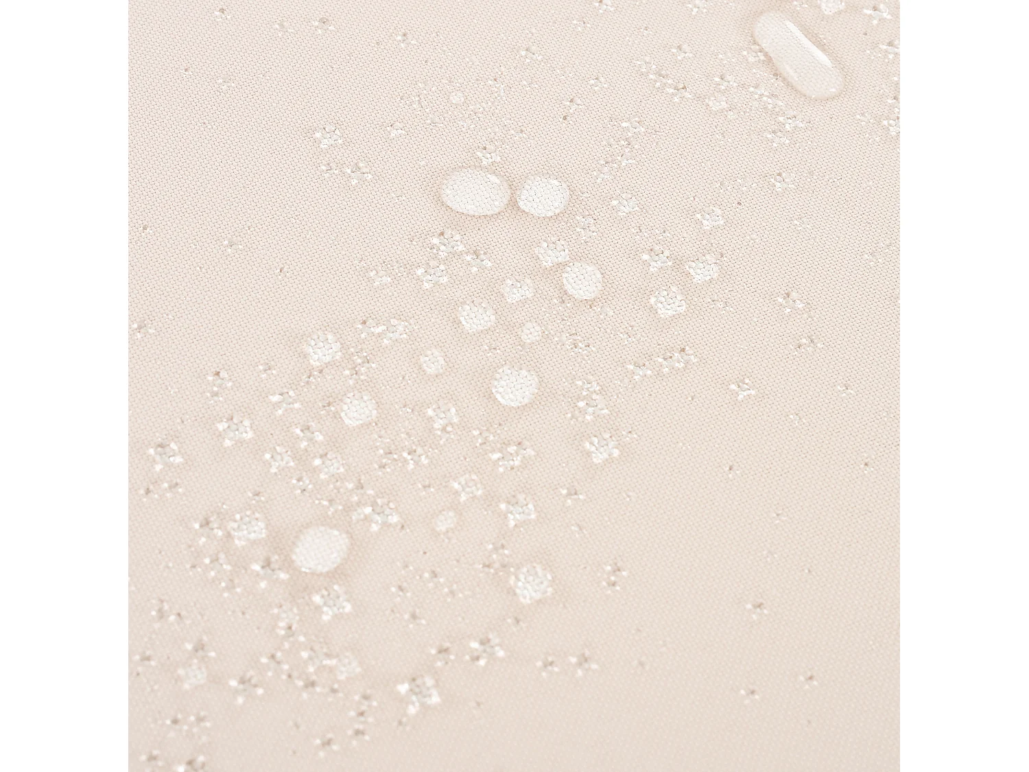 Conjunto de sala de jardim 5 lugares, sofá de canto + mesa de centro, estrutura de acácia, em corda trançada, bege