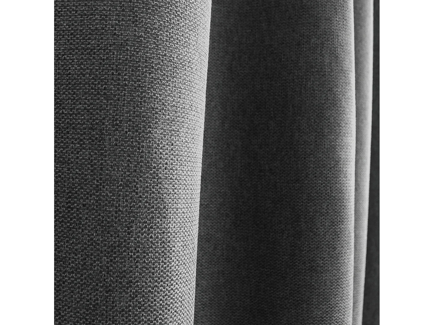 2 oogjesgordijnen, 140x240cm, donkergrijs gevlekt, ingeslagen chenillefluweel, lagarta collectie