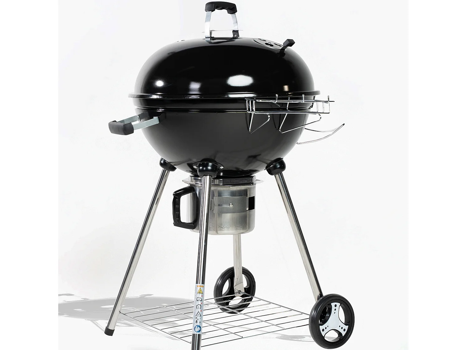 Barbecue Charbon de Bois 57 cm avec Couvercle | Barbecue Rond Charbon | BBQ Charbon 4 Pieds | Idéal pour 8 à 12 personnes