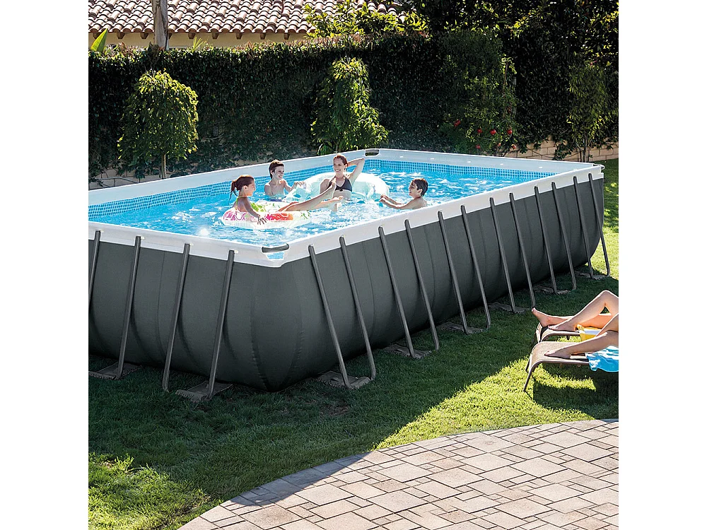 Piscine tubulaire rectangulaire Intex Ultra XTR 7,32 x 3,66 x 1,32 m