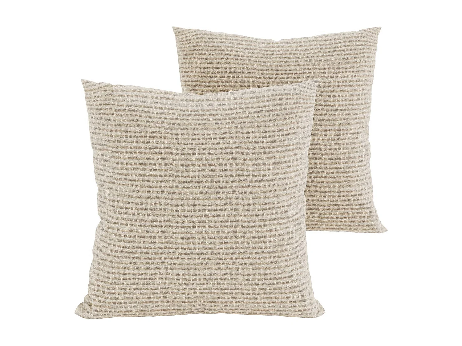 Lot de 2 coussins déco MELLO en Tissu effet tweed