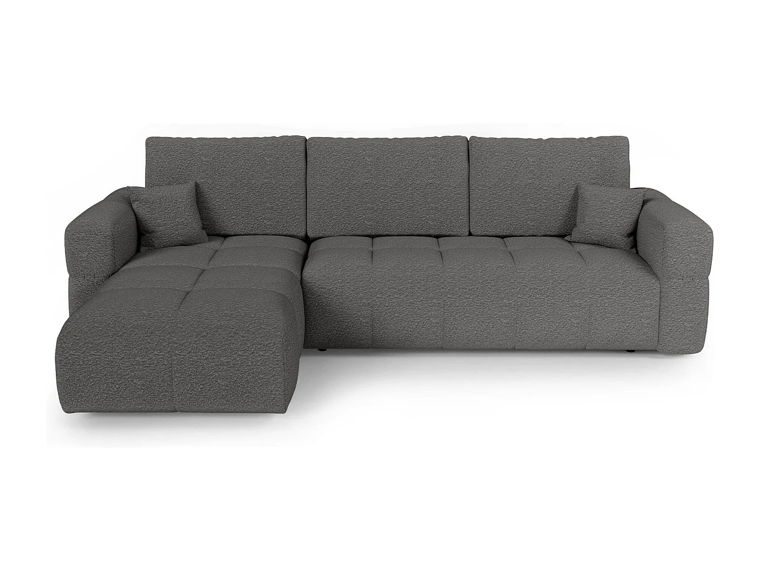 Canapé d'angle gauche convertible avec coffre VIBE