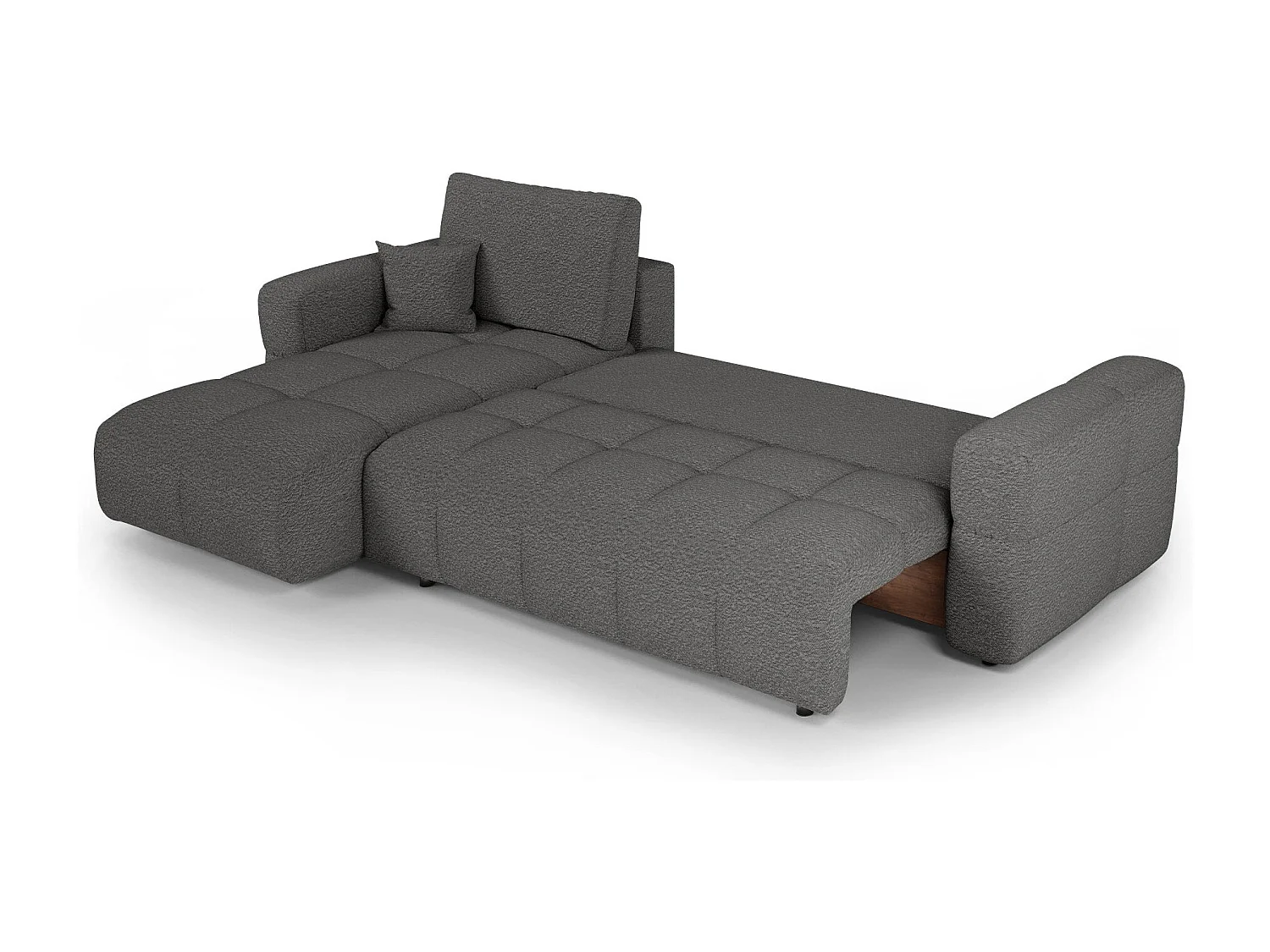 Canapé d'angle gauche convertible avec coffre VIBE