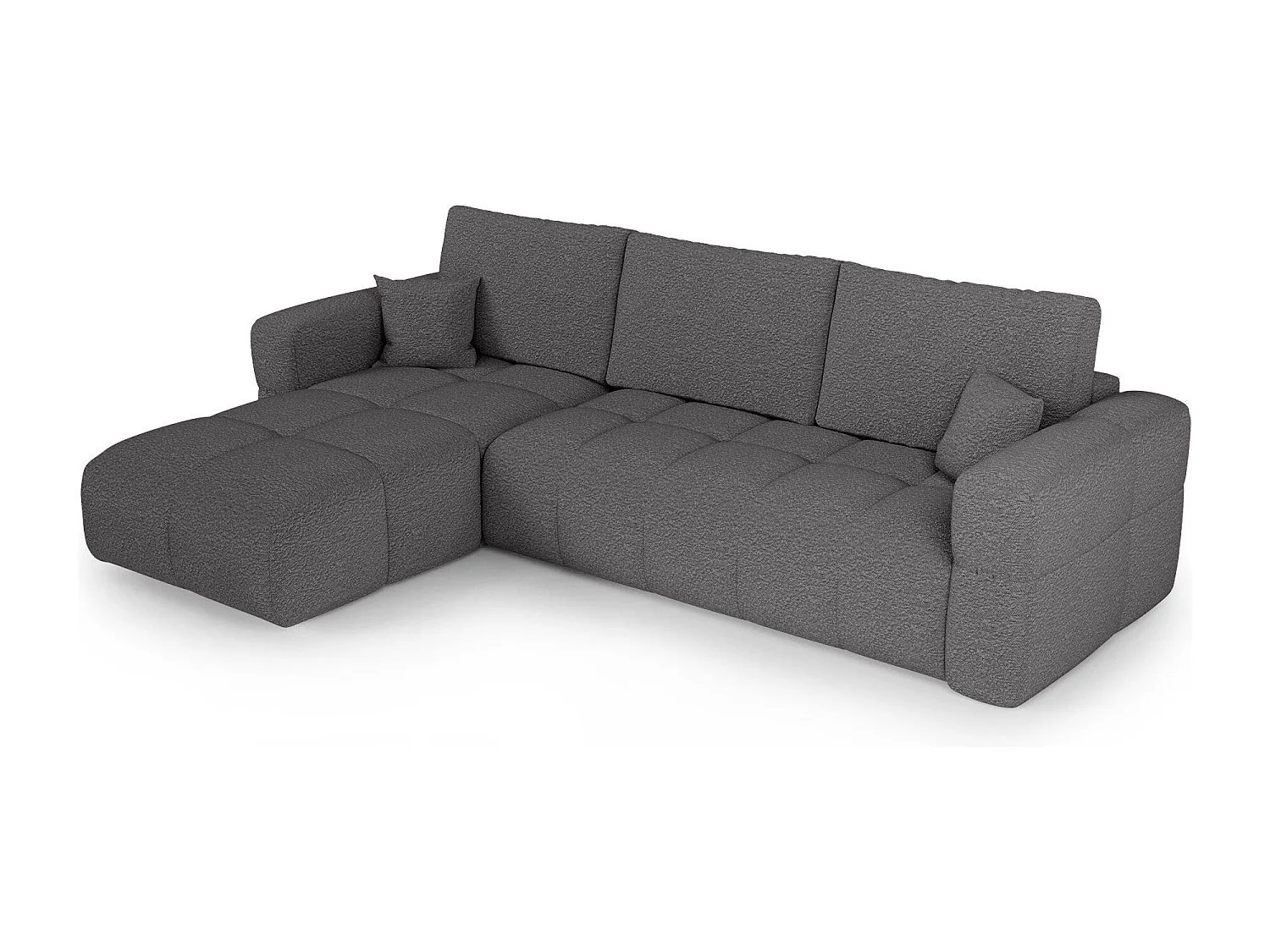 Canapé d'angle gauche convertible avec coffre VIBE