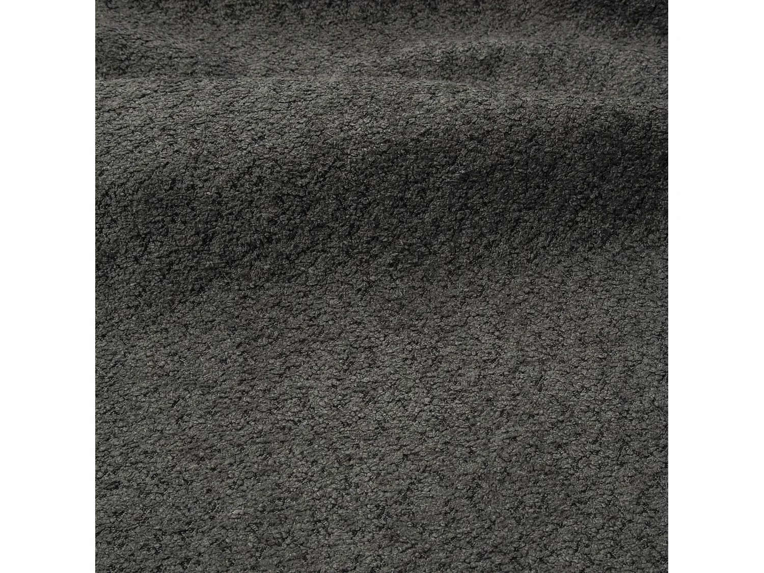 Canapé d'angle gauche convertible avec coffre VIBE en Tissu bouclette