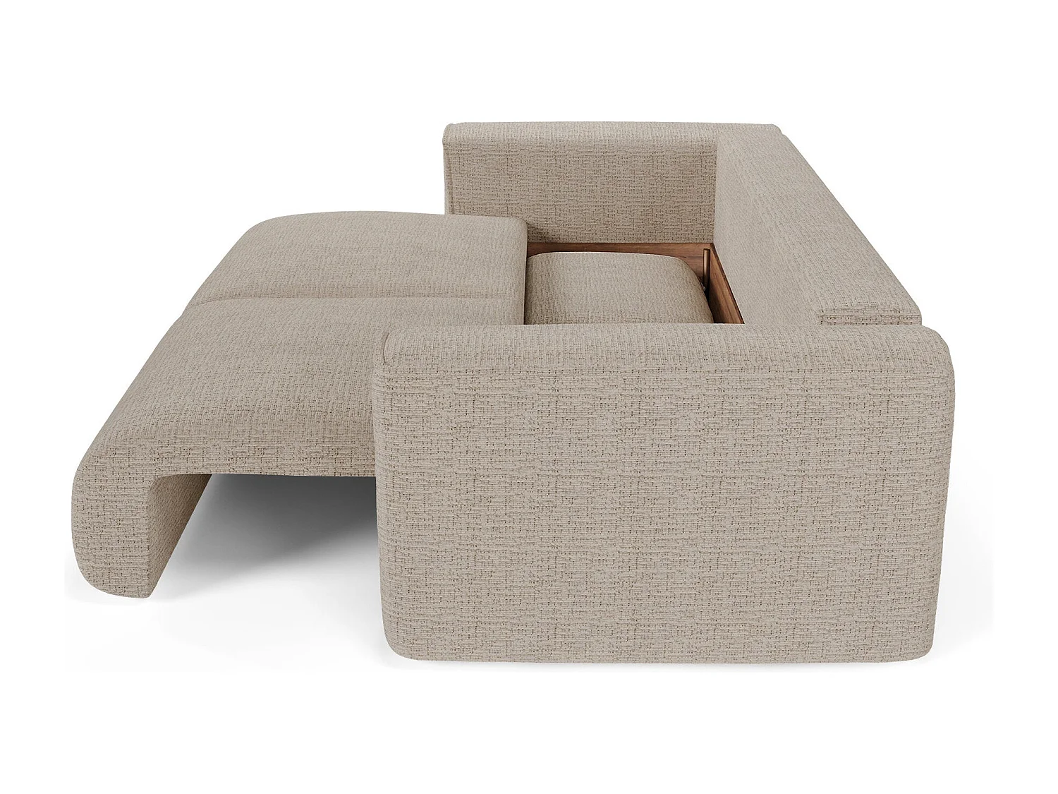 Canapé convertible avec coffre COMO