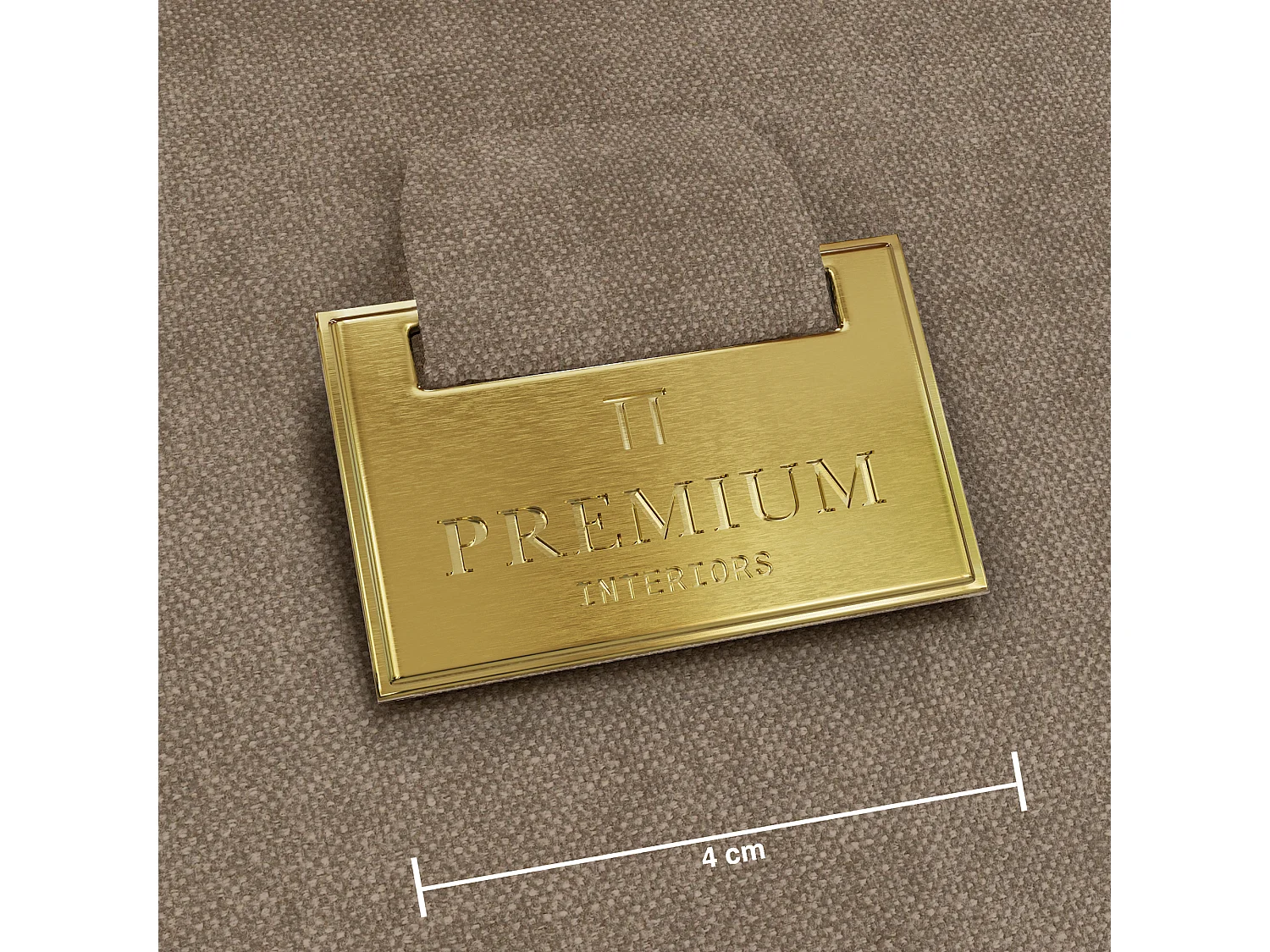 Canapé convertible express AVA en Tissu tramé Taupe