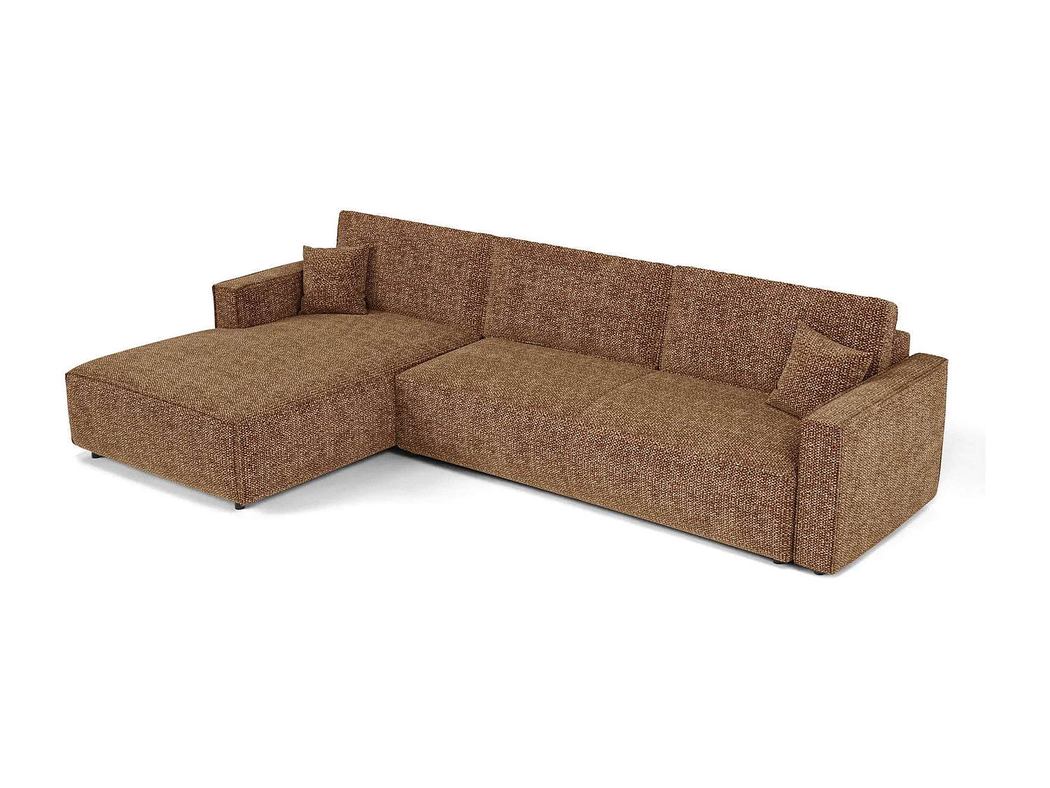 Canapé d'angle gauche convertible avec coffre