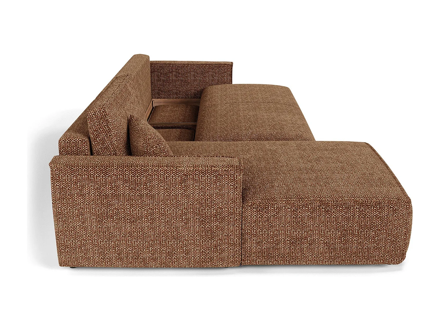 Canapé d'angle gauche convertible avec coffre