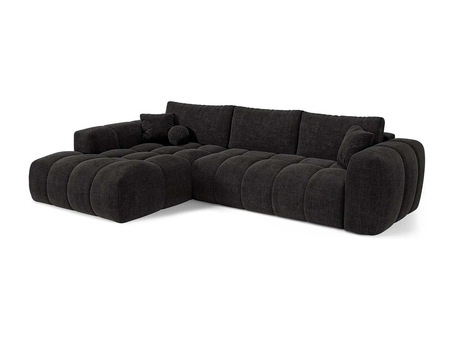 Canapé d'angle gauche convertible avec coffre SKY