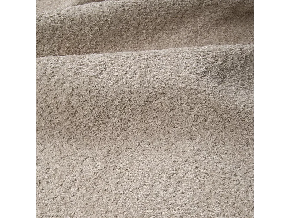 Canapé d'angle droit convertible express COMO en Tissu bouclette