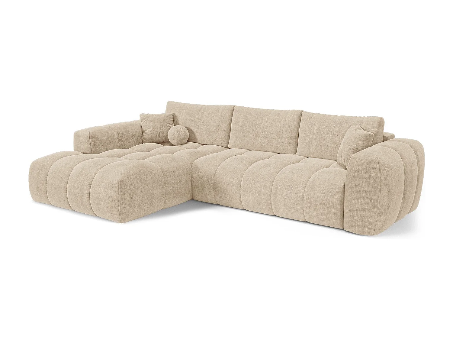 Canapé d'angle gauche convertible avec coffre SKY