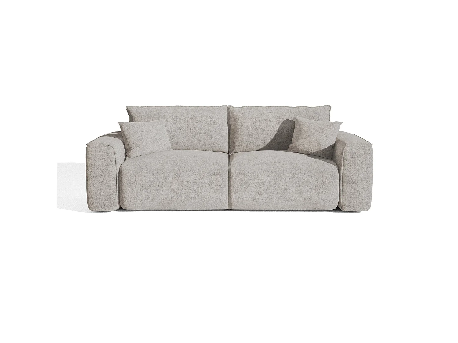Canapé convertible express COMO en Tissu bouclette