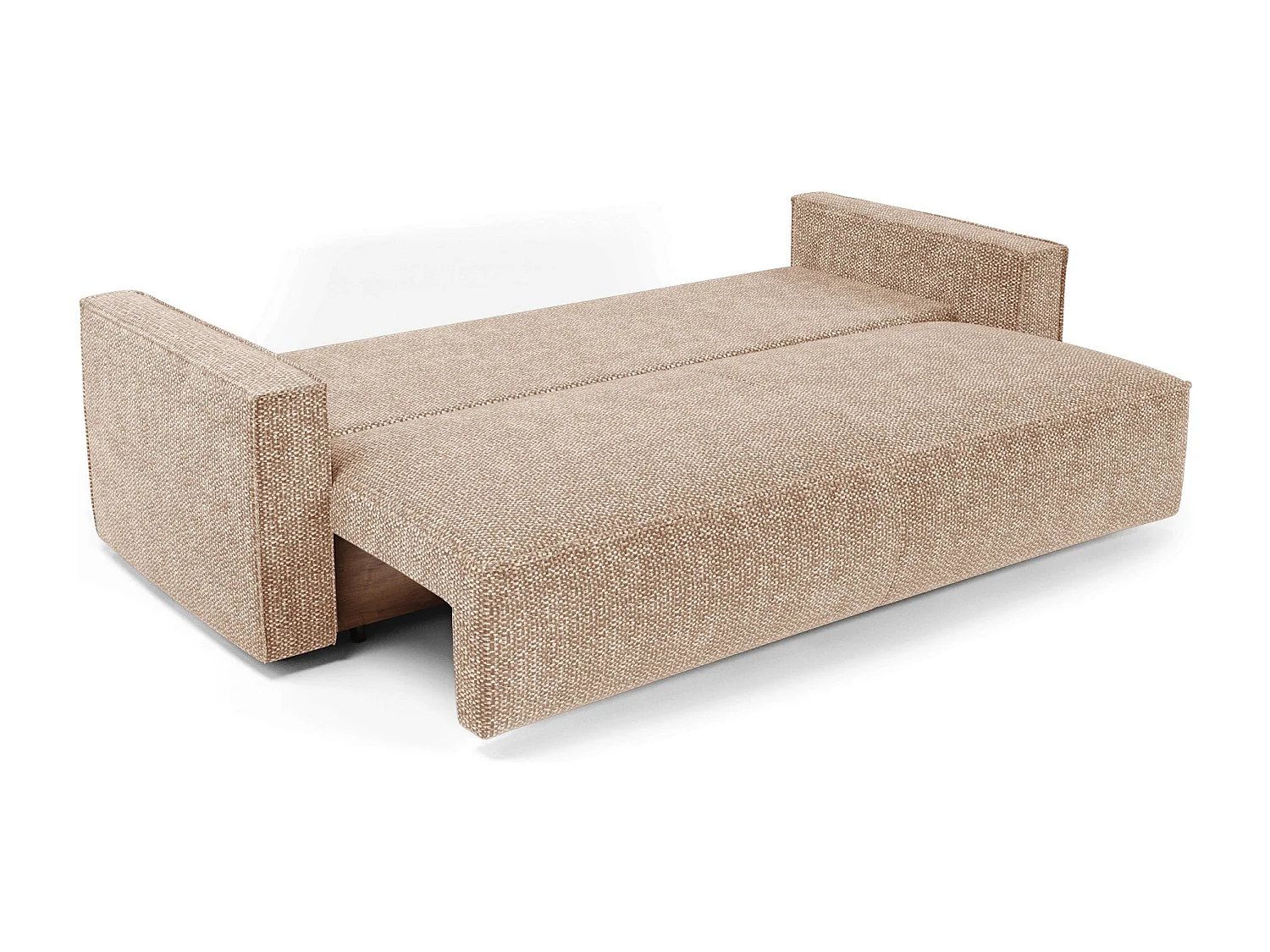 Canapé convertible avec coffre  en Tissu effet tweed