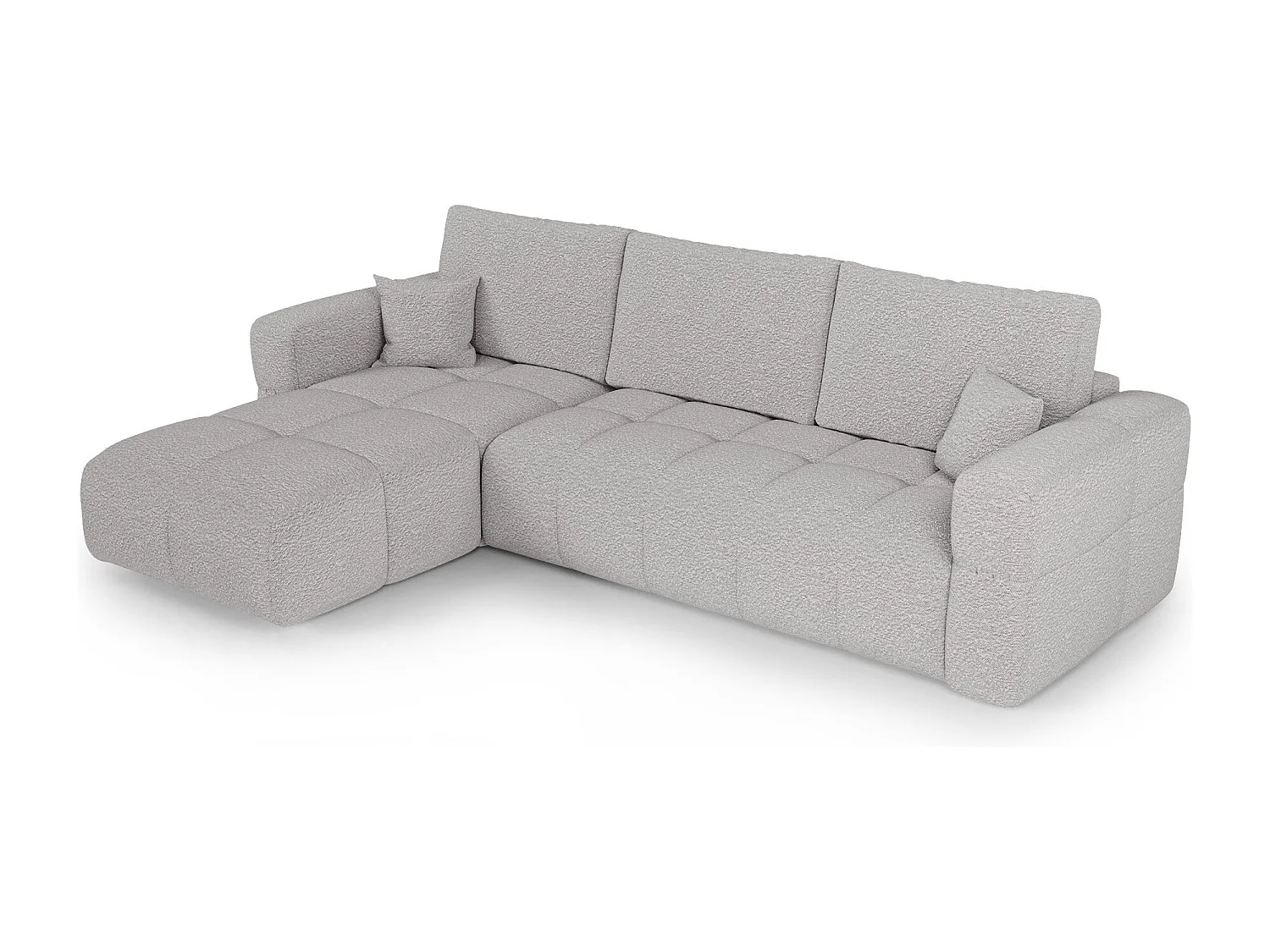 Canapé d'angle gauche convertible avec coffre VIBE