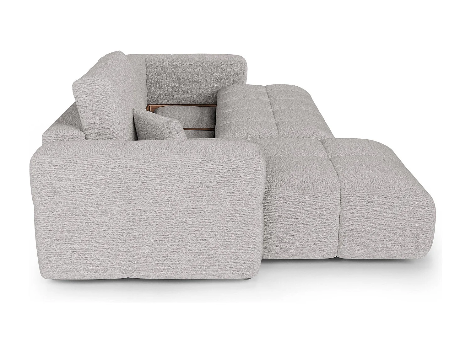 Canapé d'angle gauche convertible avec coffre VIBE