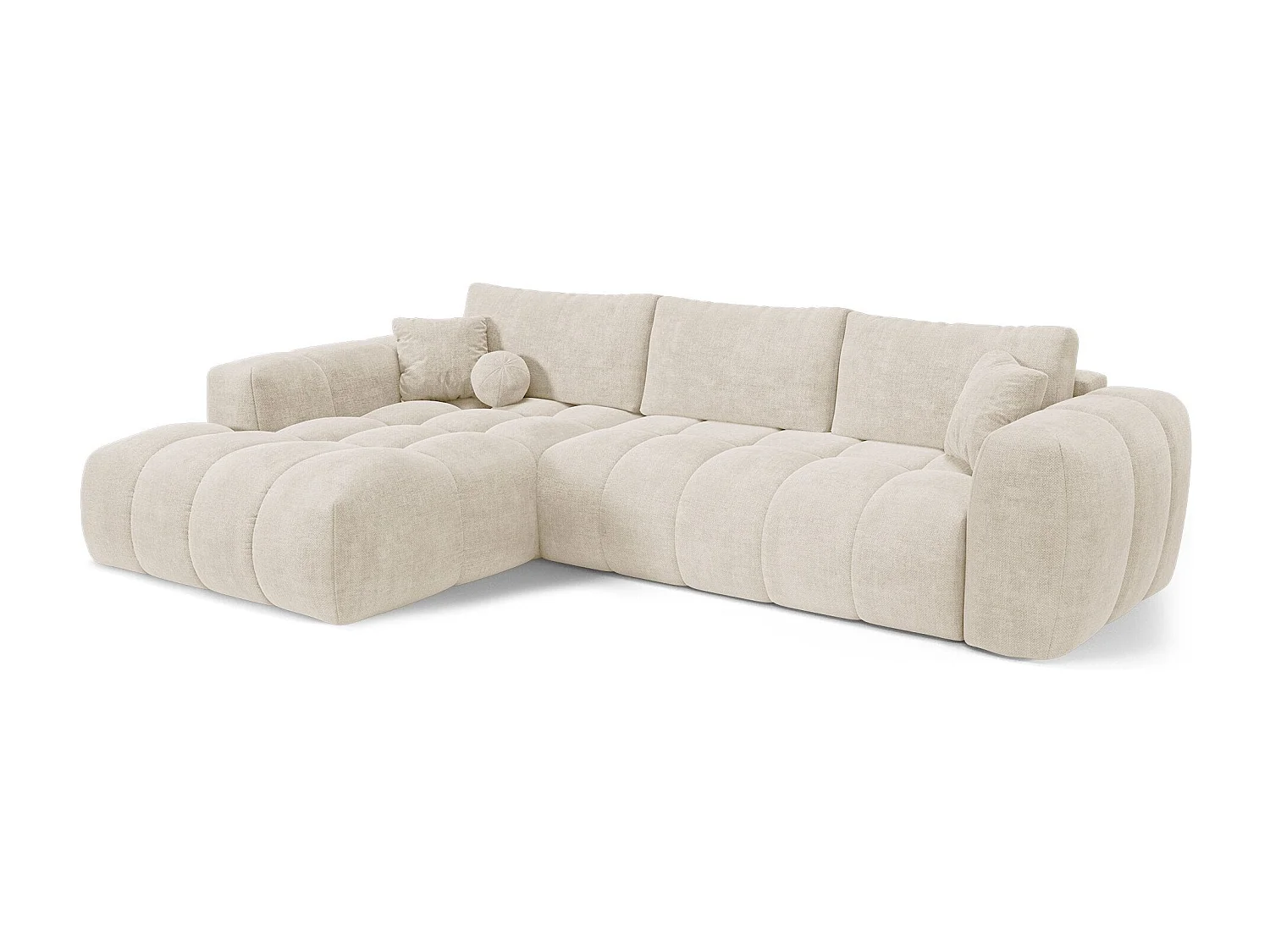 Canapé d'angle gauche convertible avec coffre SKY