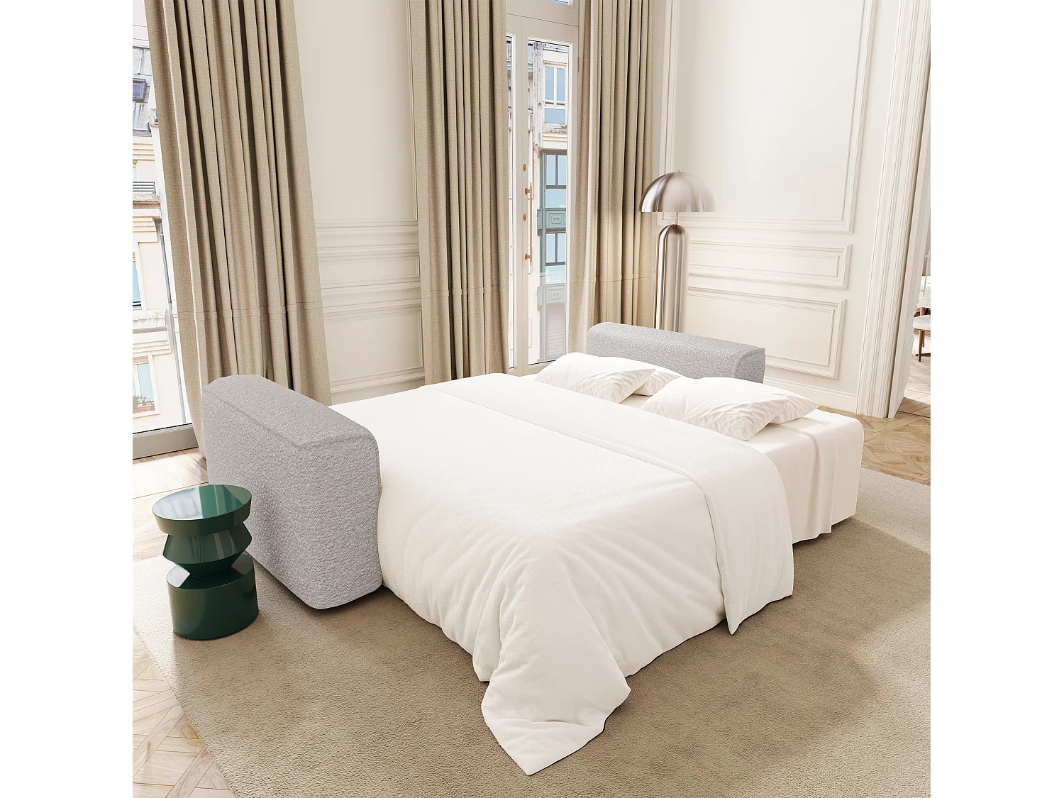 Canapé convertible avec coffre COMO