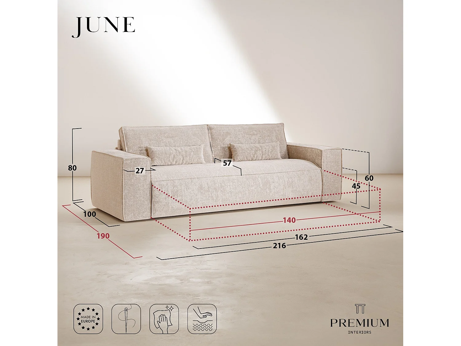 Canapé convertible express JUNE