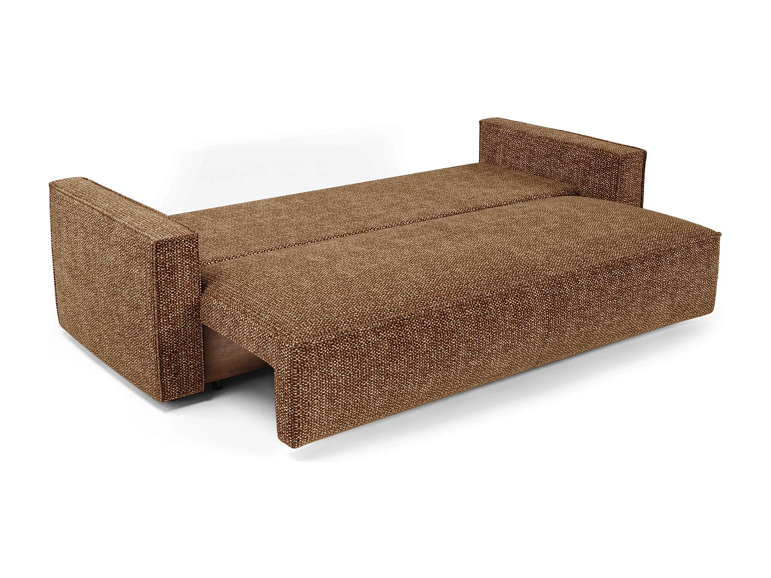 Canapé convertible avec coffre  en Tissu effet tweed