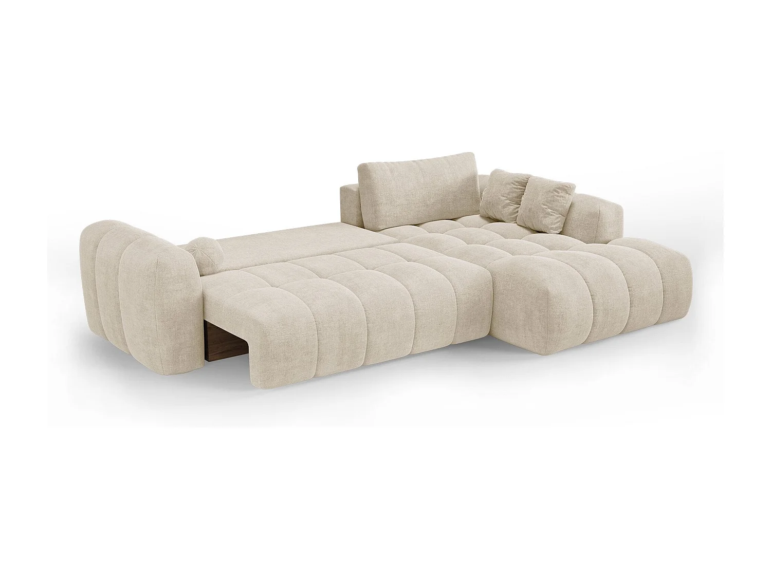 Canapé d'angle droit convertible avec coffre SKY