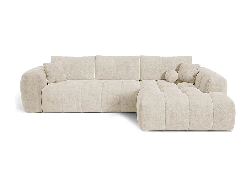 Canapé d'angle droit convertible avec coffre SKY